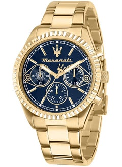 مازيراتي ساعة كومبيتيزيوني متعددة الوظائف للرجال 43 مم باللون الذهبي R8853100026  - Image 1