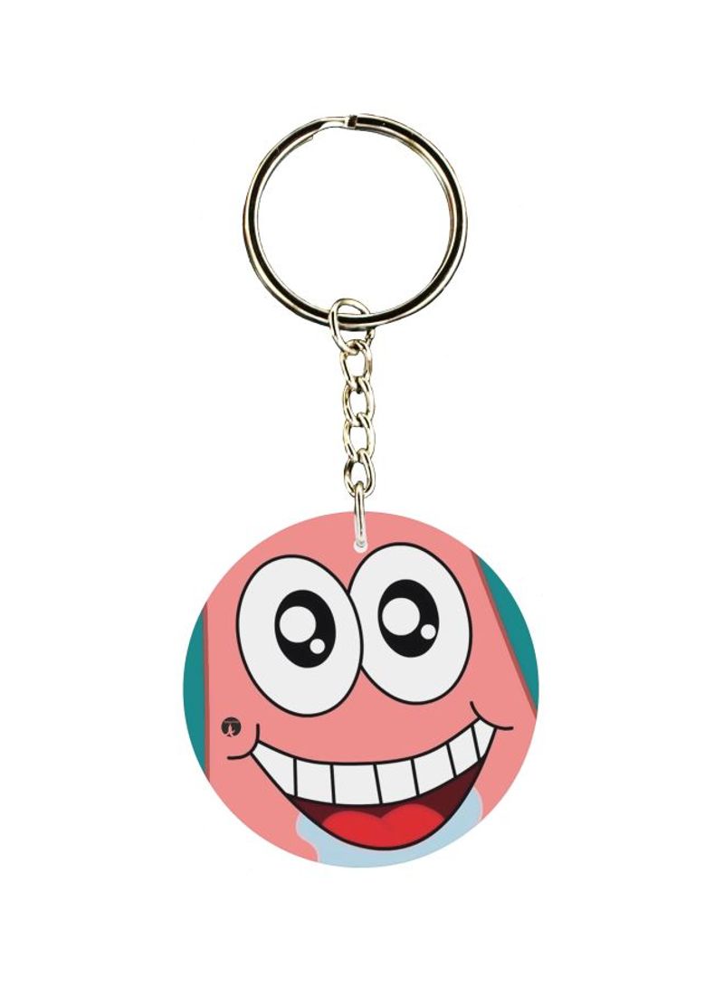 Patrick Star Themed Keychain