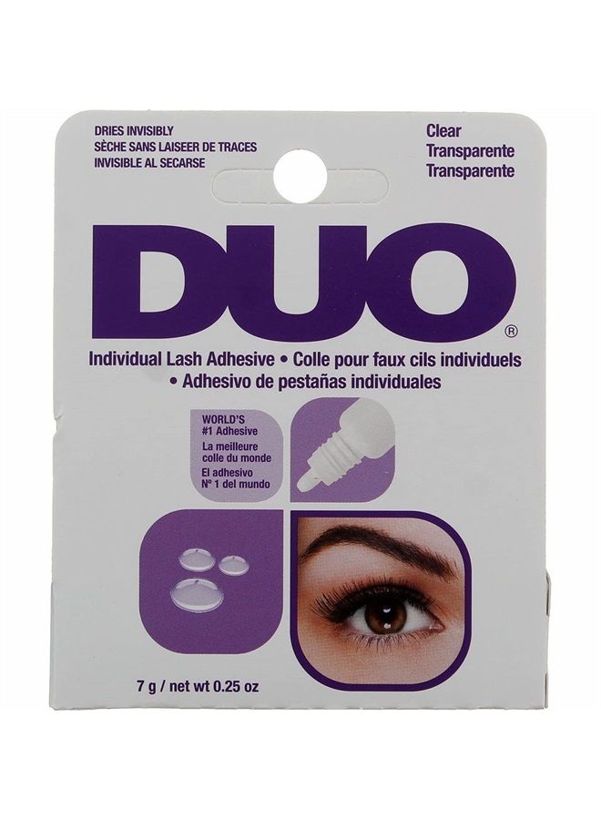 DUO Eyelash Individual Adhesive Clear 0.25 Ounce (7ml) (2 Pack) - Image 1