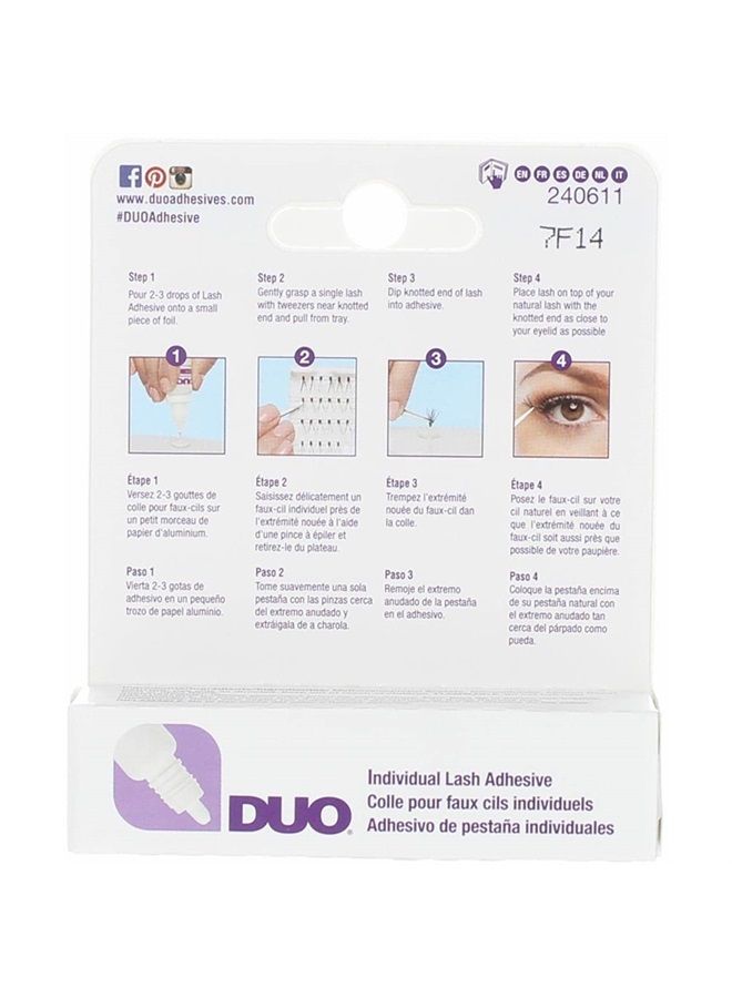 DUO Eyelash Individual Adhesive Clear 0.25 Ounce (7ml) (2 Pack) - Image 2