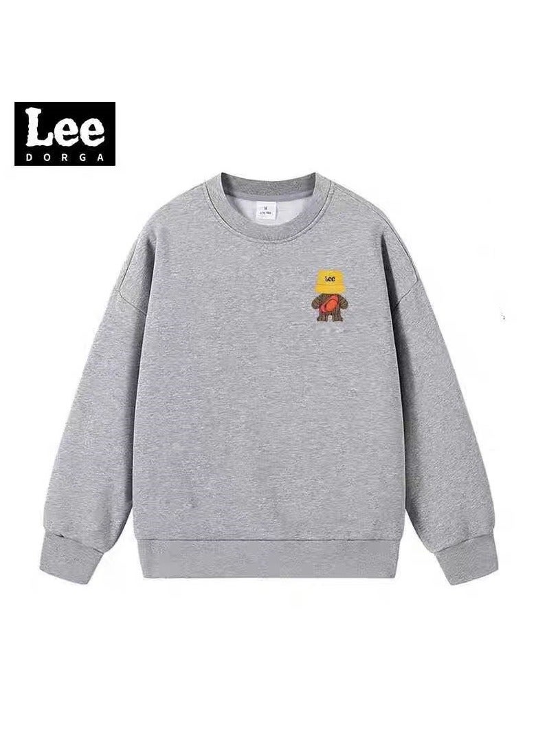 LEE Lee Brand Hoodie Loose Casual Round Neck Long Sleeved Hoodie