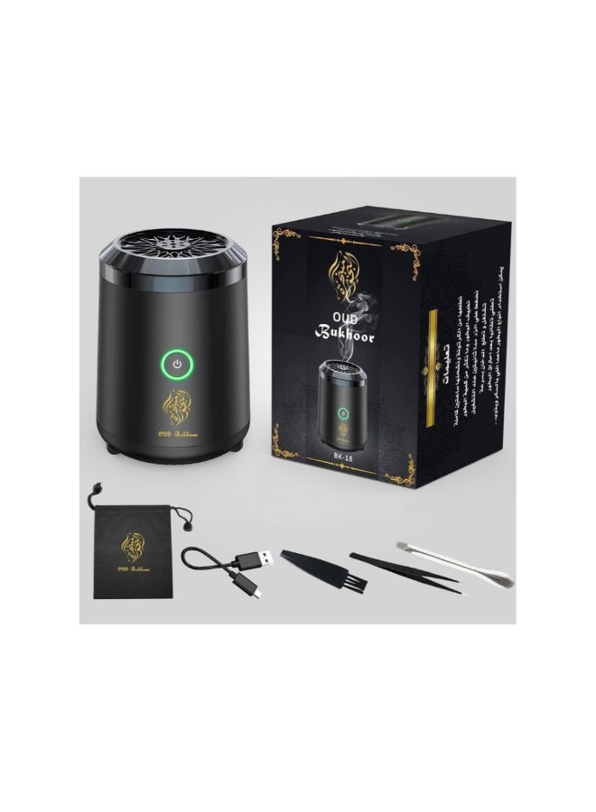 ACLIX Oud Bukhoor BK18 Electric Diffuser Portable USB Incense Burner for Home Car & Travel - Image 1