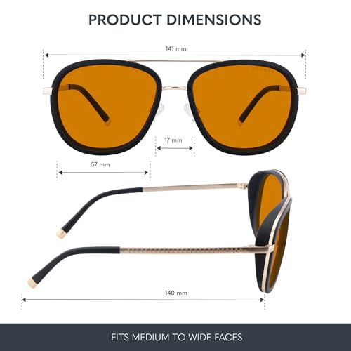 GUNNAR Computer Glasses Dume Gold Amber Max Lens Blue Light Blocking Anti Glare - Image 3