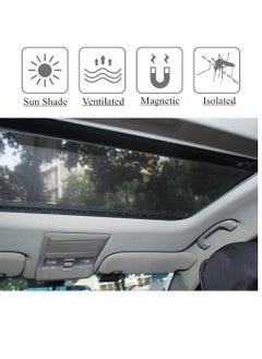 KASTWAVE Car Sunroof Sunshade, Sun Shade Magnetic Screen Net, Quick Install, UV Sun Protection Cover, Suitable for Baby Kids Breastfeeding When Parking on Trips (Black)  - Image 2