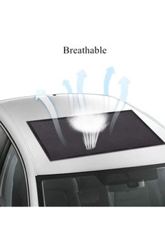 KASTWAVE Car Sunroof Sunshade, Sun Shade Magnetic Screen Net, Quick Install, UV Sun Protection Cover, Suitable for Baby Kids Breastfeeding When Parking on Trips (Black)  - Image 4