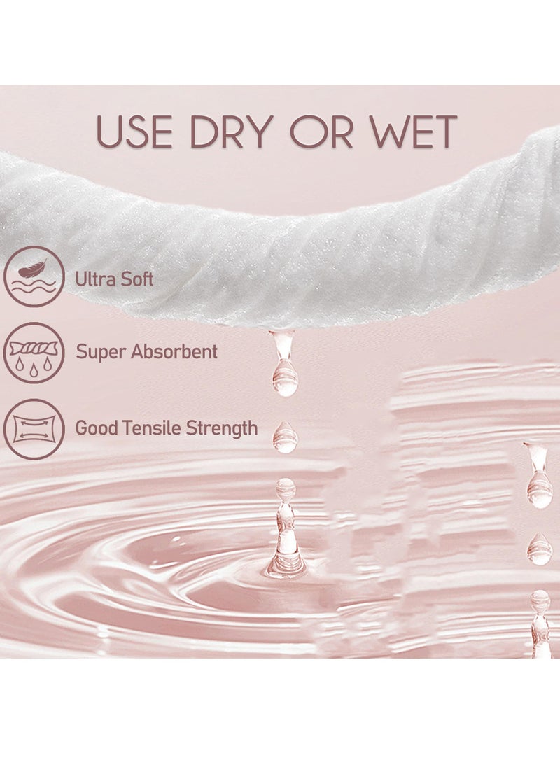 Generic - Disposable Face Towel Biodegradable Face Towel for Drying Face 50 Count Box Extra Thick Soft One Time Use Face Towels 10"×12" Large Clean Towels for Sensitive Skin 100% Cotton Baby Care - Image 1