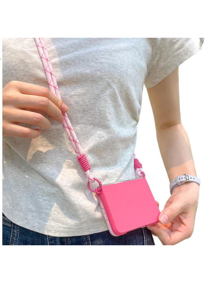 Purecolor Purecolor Huawei Purax Phone Case Pura X Folding Screen Collector'S Edition Universal Protective Cover Full Wrap Slim Anti-Drop Woven Rope Crossbody Simple Skin-Like Hard Shell - Gradient Pi - Image 2