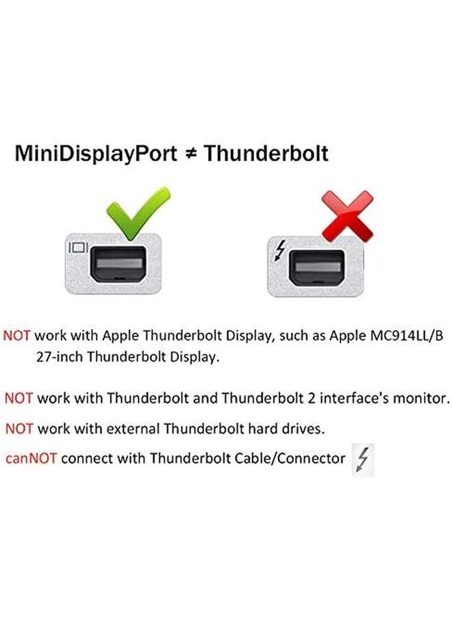 erorex - Usb C To Mini Displayport Adapter Usb 3.1 Type C Thunderbolt 3 To Mini Dp Adapter 4K Compatible With Lenovo T470 Macbook Pro To Led Cinema Display Dell Monitor Etc Silver - Image 1
