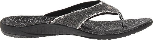 Spenco mens Yumi Canvas Sandal, Black, 8 US - Image 3