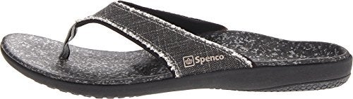 Spenco mens Yumi Canvas Sandal, Black, 8 US - Image 2