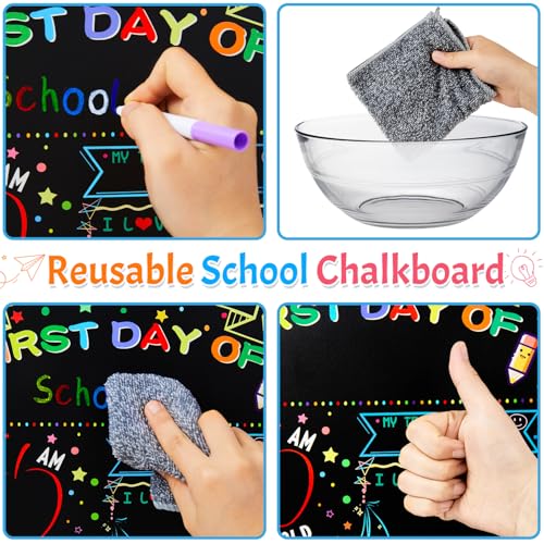 Multiwins First and Last Day of School Double Sided Sign with Frame- 14”x11” Reusable Dry Erase Board - Back to School Supplies for Kindergarten Preschool - Image 4