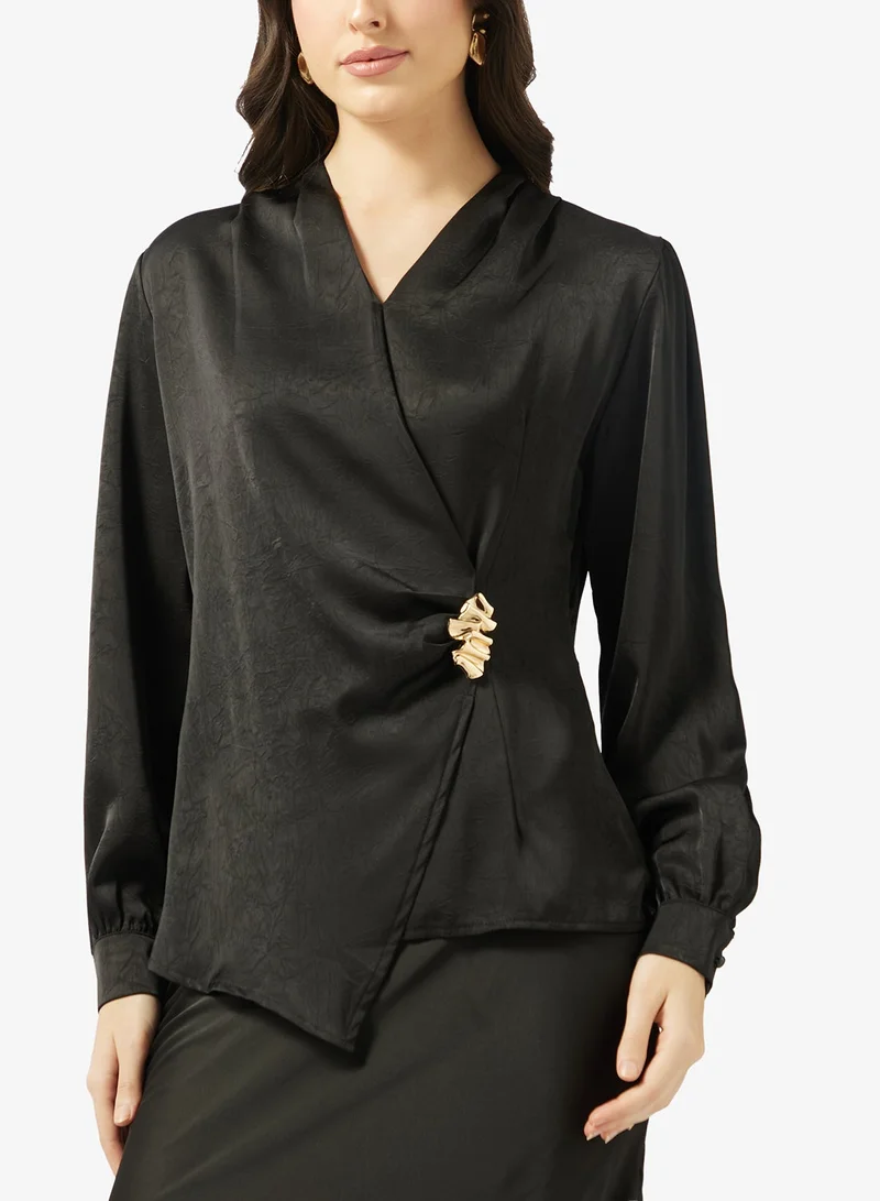 ELLA Draped Blouse