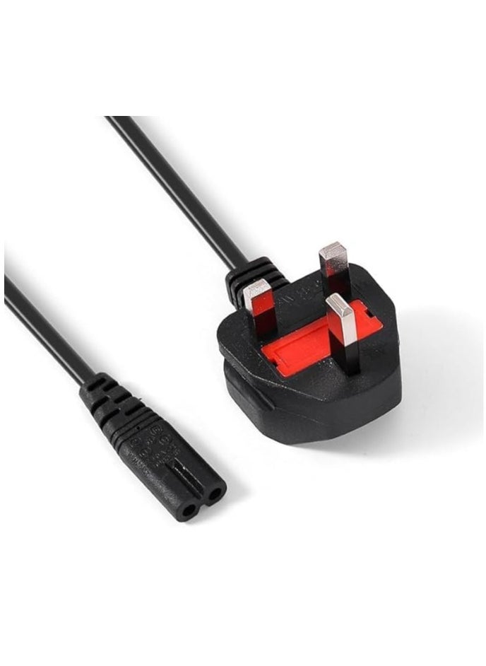 ECVV - ECVV [1.2-Meter/ 4-Feet] UK Power Cord, Power Cord Cable 2 Pin with Fuse | 1.2 Meters - Image 1