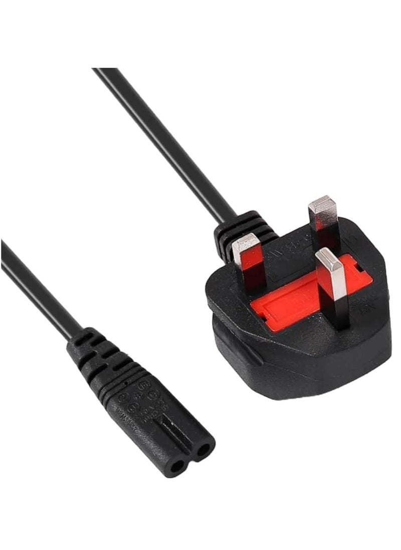 ECVV - ECVV [1.2-Meter/ 4-Feet] UK Power Cord, Power Cord Cable 2 Pin with Fuse | 1.2 Meters - Image 1