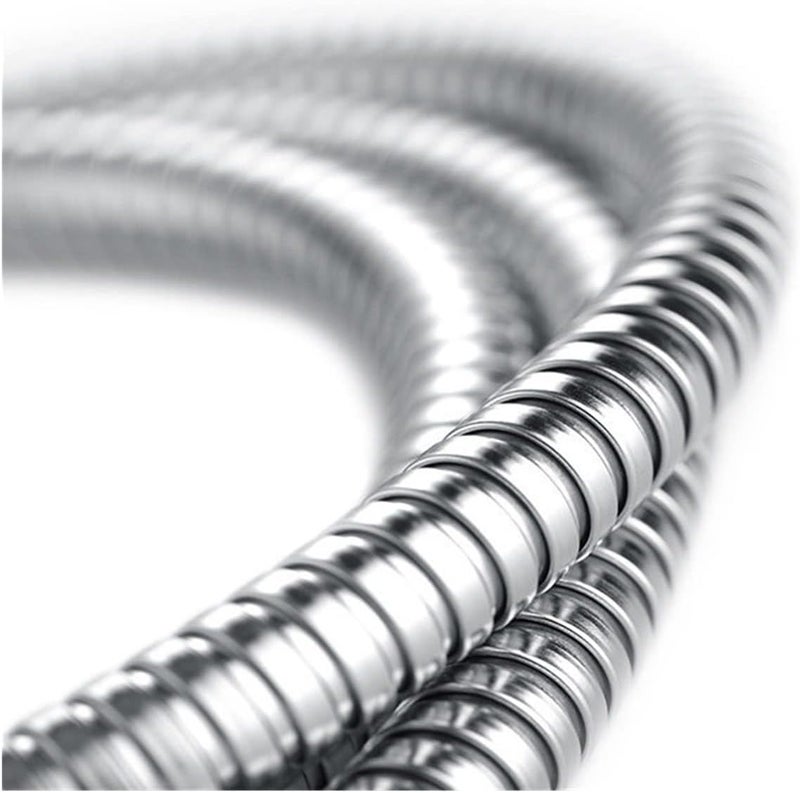 Shower Pipe, Black Shower Hose Bathroom Fitting Stainless Steel Soft Bath Tube 1.5 Meter Water Pipe Chrome,Burshed Gold,Grey Kindly(Color:, Size:150cm) ( Color : Brushed Gold Hose , Size : 150cm ) - Image 4