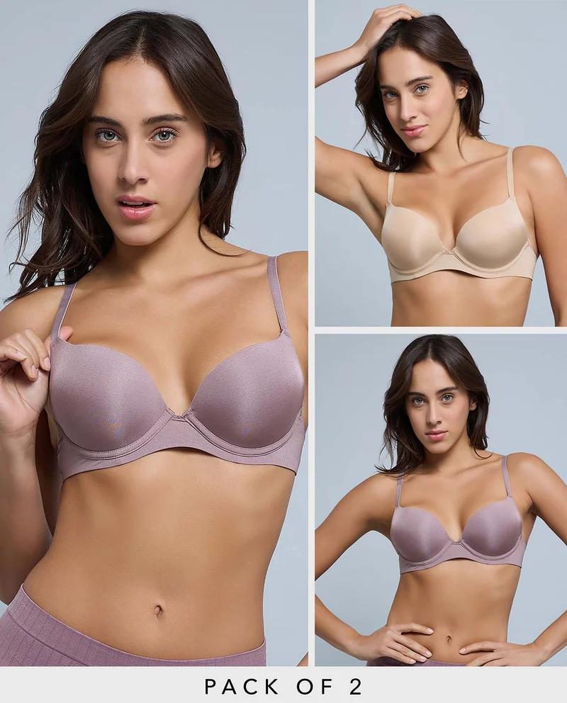 R&b 2 Pack Double Push-Up Bras