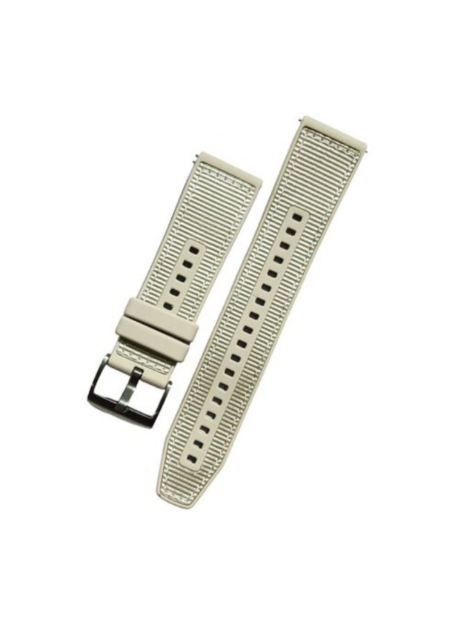 GENERIC - DELUX WOOD CARVER Strap Sport Band 22MM For Watch GT6 46mm 2026 /Huawei Watch Nylon Strap Wristband Soft Silicone Starlight - Image 1