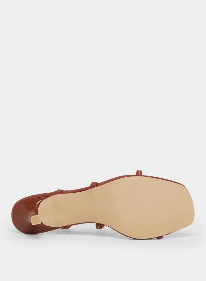 RAID Raid Danika Knot Tie-Up Sandals with Ring Detail