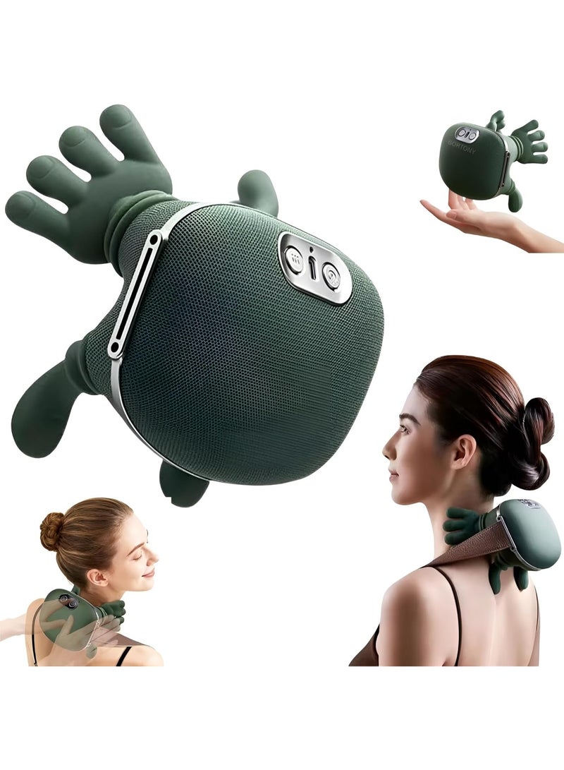 ELTRAZONE Neck Massager with Heat – Portable Bionic 4D Shoulder Massager with 2 Heat Levels, Wireless Deep Tissue Shiatsu Kneading Massager for Neck, Back, Legs & Shoulder Pain Relief, Rechargeable Body Relaxation Device for Home, Office & Travel - Image 1