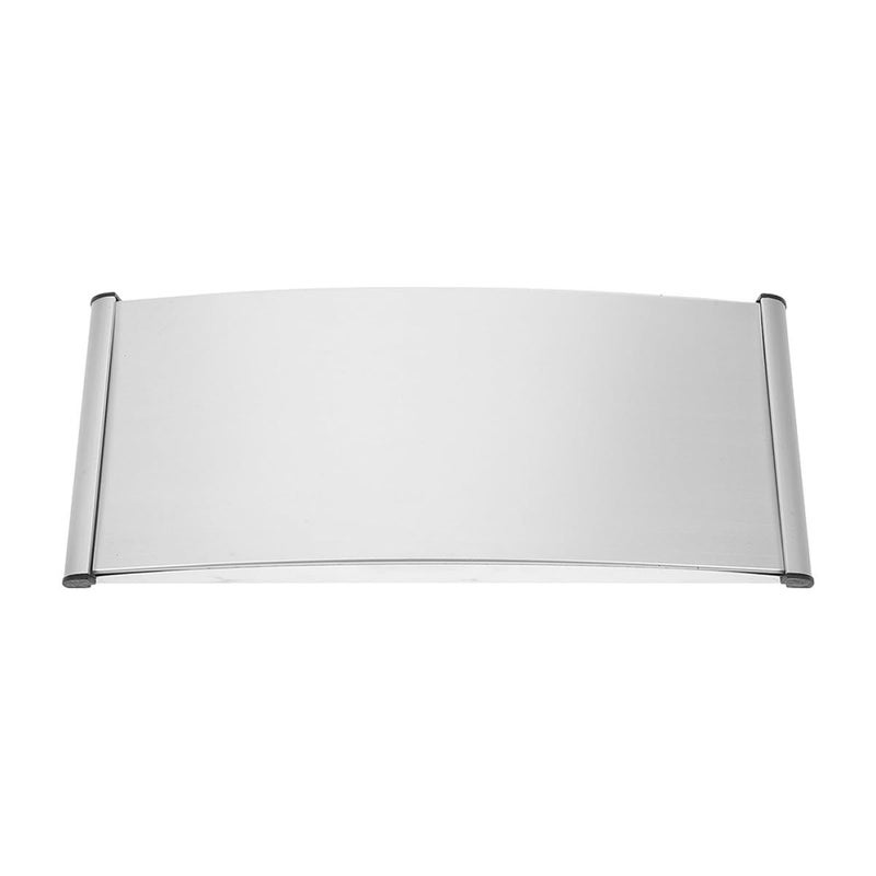Aluminum Alloy Blank Door Name Plate Triangular Curved Slot Sign 15x30cm Wall Mounted Indoor Office Use - Image 2