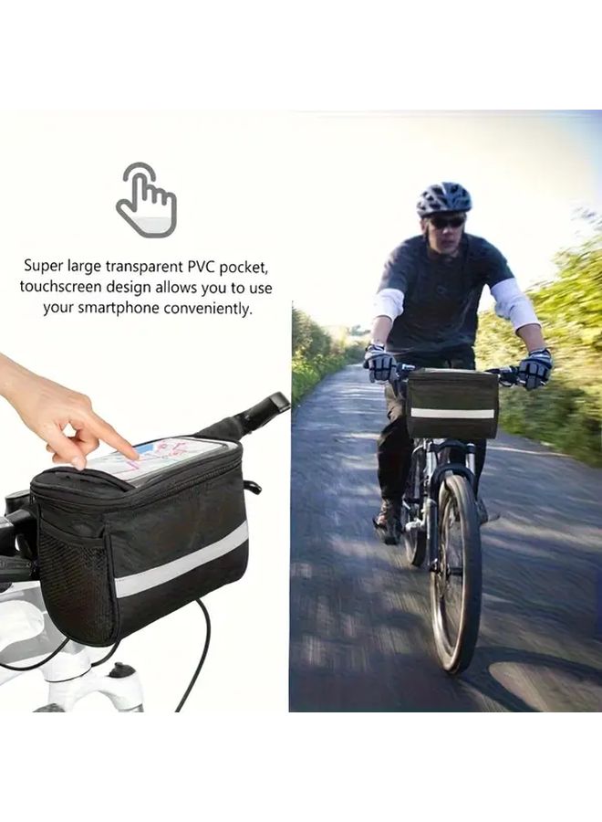 Black Waterproof Bike Rear Bag Mountain Bike Storage Rack Cycling Accessory - Image 3