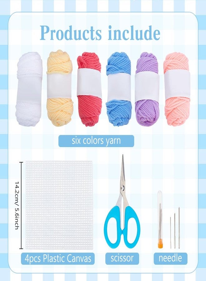 FREEBLOSS 8set Plastic Canvas Bookmark Kit - Multicolor - 18 Count - Plastic Mesh - Needlepoint Patterned Canvas - Bookmark - Image 2