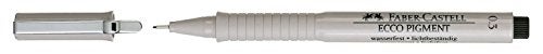 Faber-Castell 166399 0.3 mm Ecco Pigment Fibre-Tip Pen - Black - Image 3
