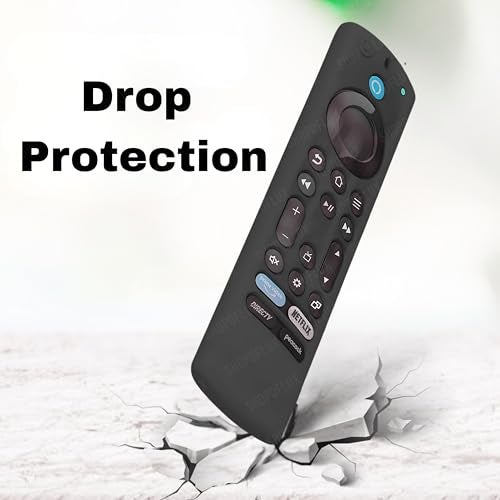 SHOPOFLUX Silicone Tv Remote Cover Compatible with Amazon Basics Smart LED TV Remote Protective Cover (Black) - Image 4