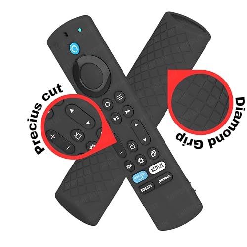 SHOPOFLUX Silicone Tv Remote Cover Compatible with Amazon Basics Smart LED TV Remote Protective Cover (Black) - Image 3