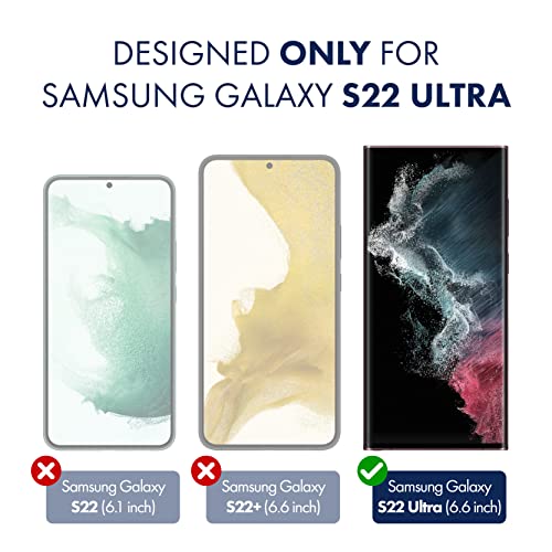 ArmorSuit [2 Pack] MilitaryShield Screen Protector Designed for Samsung Galaxy S22 Ultra 6.8" Case Friendly (2022 Release) Anti-Bubble HD Clear Film - Made in USA - Image 2