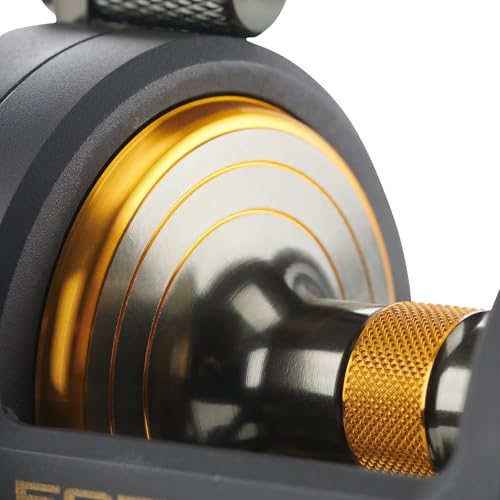 PENN Fathom II Star Drag Reel, Size 25 Fishing Reel, Right Handle Position, Gear Ratio 4.8:1, Black Gold - Image 4