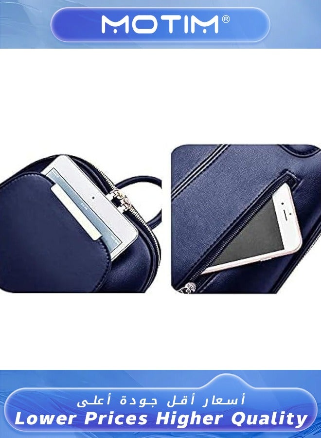 موتيم حقيبة ظهر جلدية حقيبة ظهر مدرسية نسائية حقيبة سفر للسيدات حقيبة أزياء نهارية عادية للسيدات - Image 2