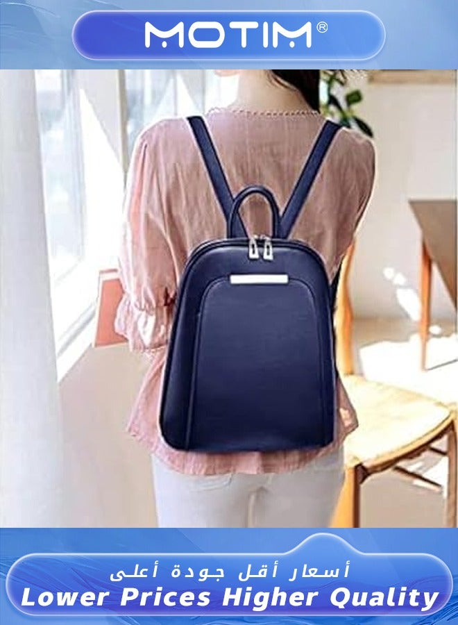 موتيم حقيبة ظهر جلدية حقيبة ظهر مدرسية نسائية حقيبة سفر للسيدات حقيبة أزياء نهارية عادية للسيدات - Image 5