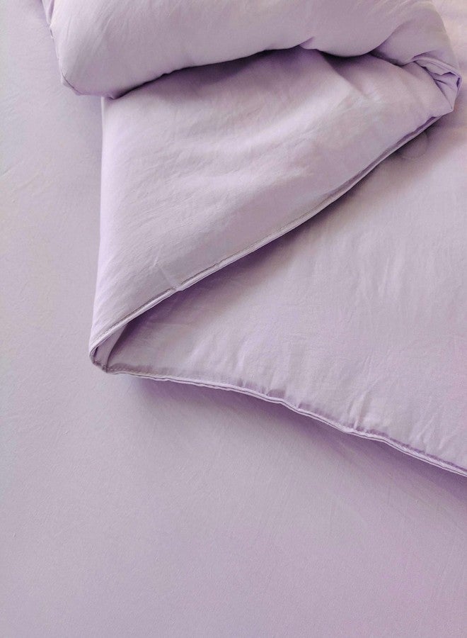 SDIII 3PCS Purple Twin Comforter Set with 2 Pillowcases, Brushed Microfiber Lavender Purple Comforter Twin Lightweight, Bedding Set All Season - Image 5