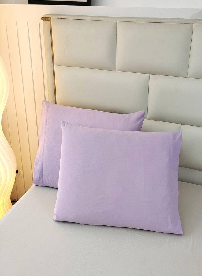 SDIII 3PCS Purple Twin Comforter Set with 2 Pillowcases, Brushed Microfiber Lavender Purple Comforter Twin Lightweight, Bedding Set All Season - Image 3