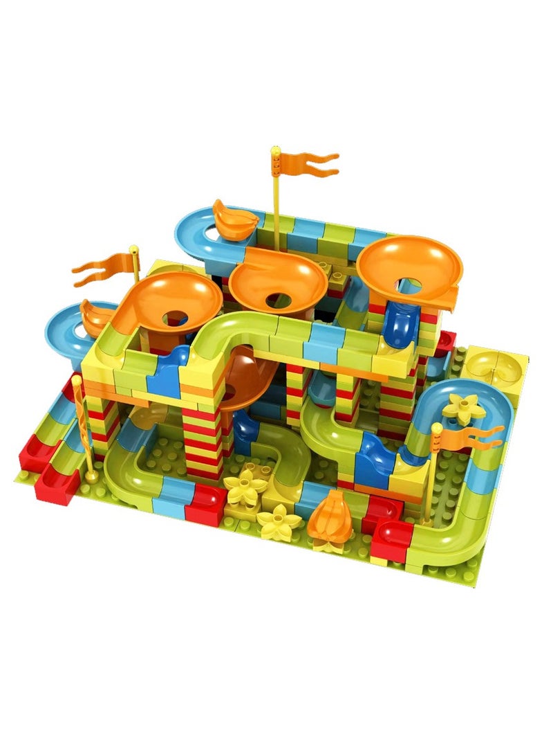 Toy Building Blocks - Children's Racing Track: 101 Pieces of Various Track Models, Suitable for Boys and Girls Over 3 Years Old - Image 1