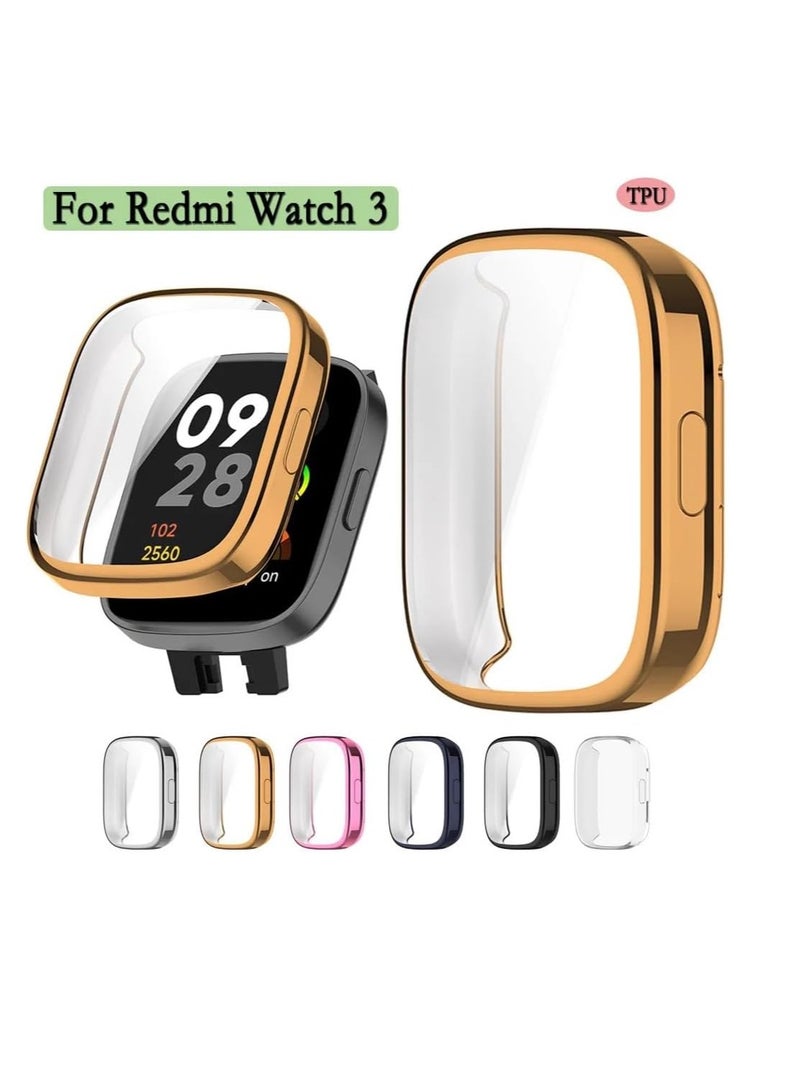 TPU Full Protective Case Cover Compatible with Redmi Watch 3 Smartwatch (Black) - Image 4