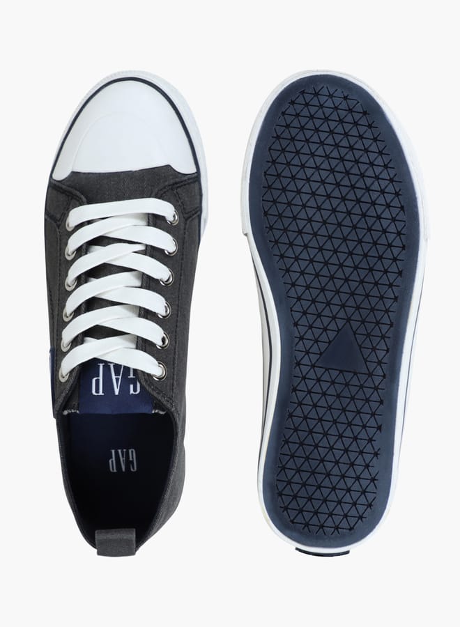 GAP Boys' Logo Detail Sneakers with Lace-Up Closure - HOUSTON II  - Image 1