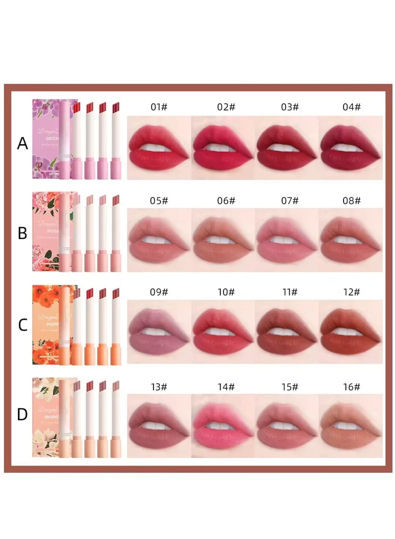 Dragon Ranee 4Pcs Matte Lipstick Set Moisture Lip Glossy Waterproof Long Lasting Lip liner Set Lipstick for Women Makeup  - Image 3
