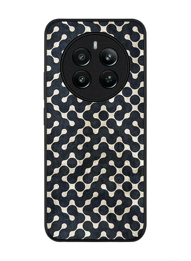 Stylizedd Rugged Black edge case for Realme 12 Plus 5G / Realme 12 4G, Slim fit Soft Case Flexible Anti Drop TPU Gel Thin Cover - Connect The Dots (Black) - Image 1