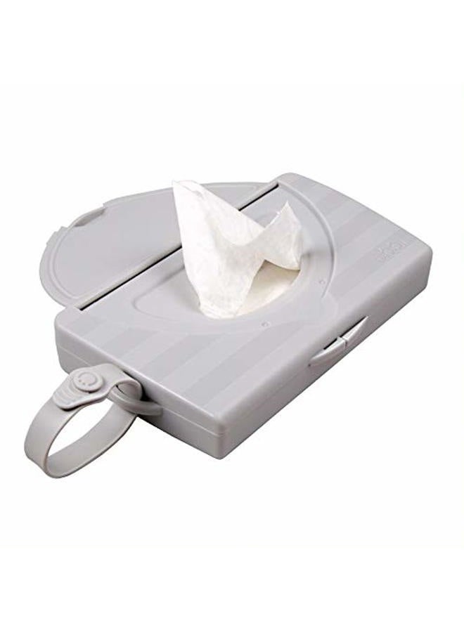 ubbi On-The-Go Pet Wipes Dispenser, Grooming Wet Wipes Container for Dogs and Cats, Moisture Locking Wipes Dispenser for Pet Home and Travel, Gray - Image 2