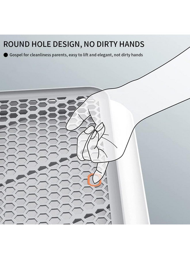 HASTHIP® Dog Toilet, Plastic Poop Tray Puppy Pee Pads, Potty Training Deck for Small Medium Dogs, Drawer Flat Panel & Easy to Clean - 65 x 50CM - Image 4