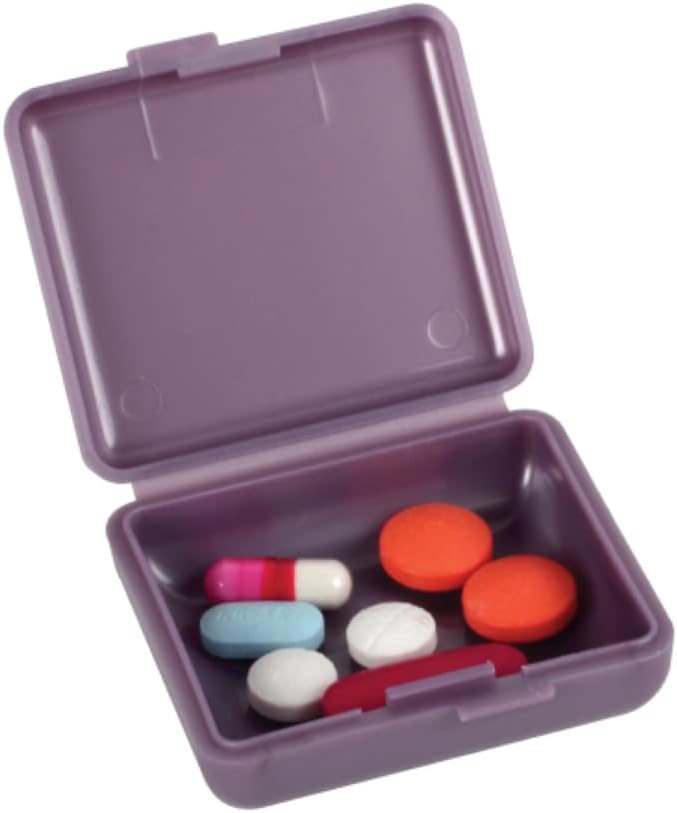 EZY DOSE Daily Travel Pocket Pharmacy Pill Organizer - Compact 2-Pack Vitamin Container, BPA Free - Image 3