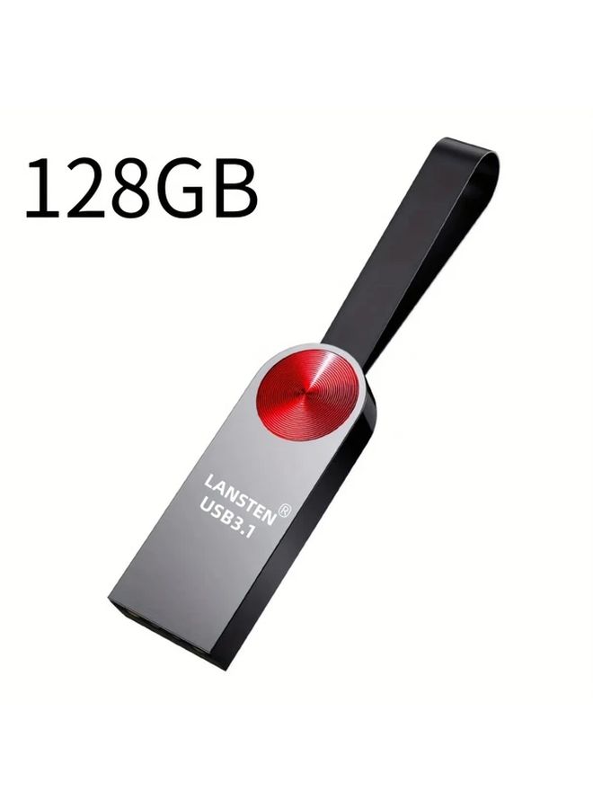 USB 3.1 Flash Drive 64GB Blue Metal Portable High Speed Memory Stick for PC Laptop Car - Image 5
