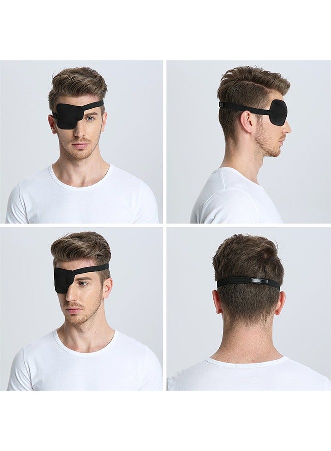 Genérico 3D Adult Eye Mask, Adjustable Monocular Cover Eye Shield Black Stereoscopic Amblyopia One-eye Dragon Eye Mask Right Eye - Image 2