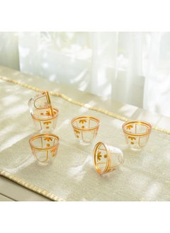 DANUBE HOME Danube Home Jannat 6-Piece Cawa Set 55Ml Elegant Cups Perfect For Serving Cawa Tea Or Coffee Ideal For Special Occasions Home Or Office Use  - Image 1
