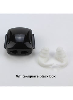 [Arrival] Soundproof Earplugs Anti-noise Sleep Earplugs Anti-water Silicone Earplugs Swimming Earplugs Factory-Color:White-Black Square Box