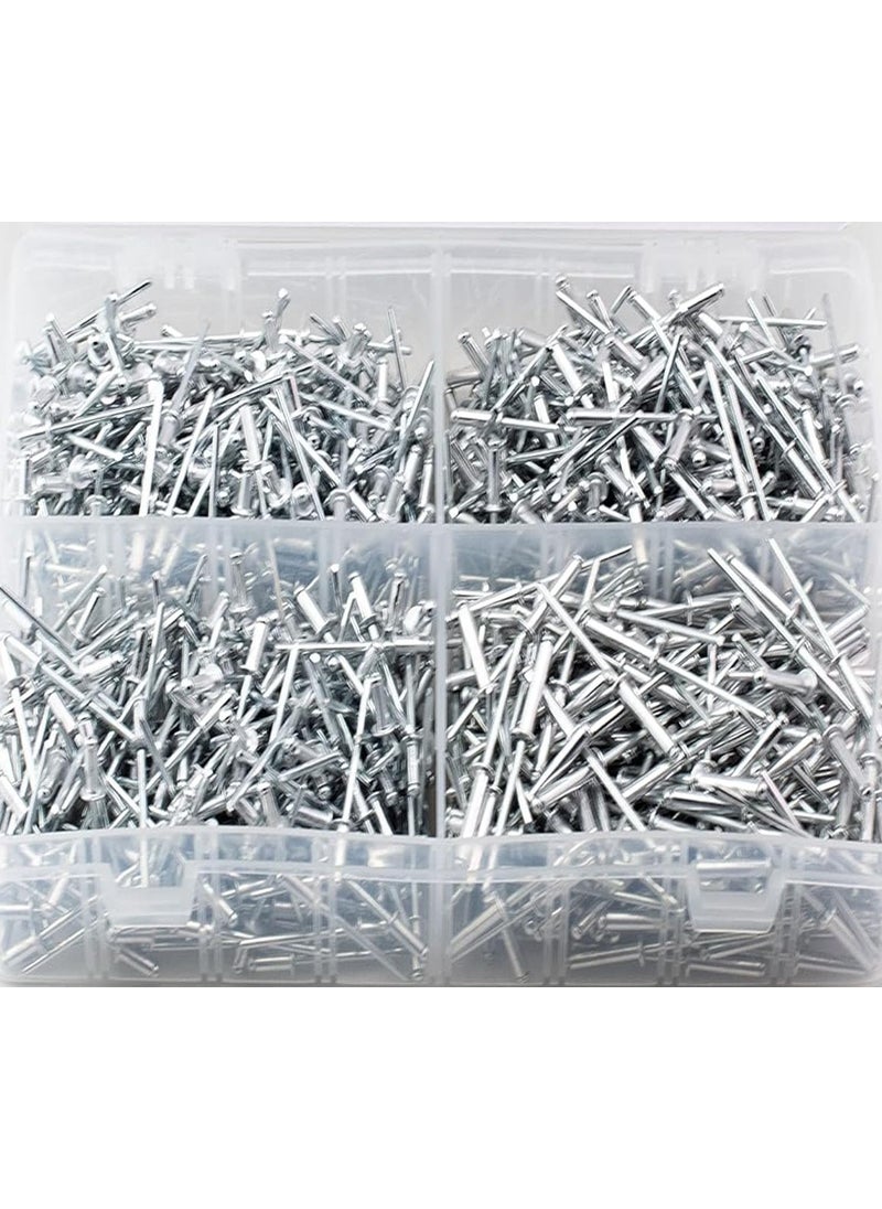 DIY Crafts Diy Crafts 10518 6222 43838 Blind Pop Rivet Assortment Hand and Air Riveter With Storage Multicolor 500 Piece 