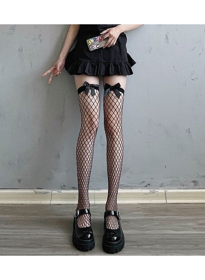 Women’s Butterfly Fishnet Over the Knee Thigh High Stockings, Spandex Core Material, Sweet Cute Style, One Size Fits All, Perfect for Party, Date, and Daily Wear - Image 3