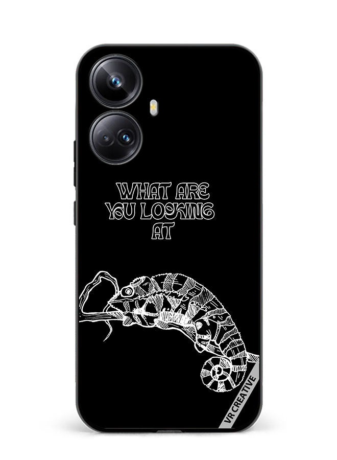 VR CREATIVE Protective Case Cover For Realme 10 Pro Plus Sleeping Chameleon Design Multicolour - Image 1